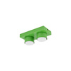 Dwupunktowa zielona lampa sufitowa BRIX GREEN 2xGX53 Tk Lighting 11286