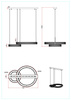 Lampa wisząca GIRONA LED Zuma Line MD3713-2-3GT