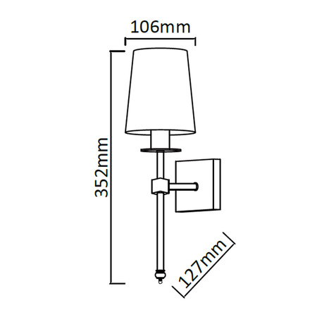 Kinkiet Casoli chrom 1xE14 Light Prestige LP-2118/1W chrom