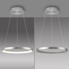 Lampa wisząca okrąg w kolorze aluminium 57cm LED 3000K HOOP Paul Neuhaus 2851-95 