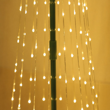 Choinka świecąca LED do domu lub ogrodu 2,5m 365LED 2700K + RGB IP44 Zielony Milagro Eko-Light EKSW2742