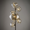 Lampa podłogowa brązowa z koniakowymi nieregularnymi kloszami NEBIA NEW BROWN 6xG9 Tk Lighting 16237