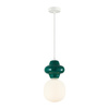 Lampa wisząca ceramiczna zielona 1xE14 Latera Italux PND-94331-1L-GRN