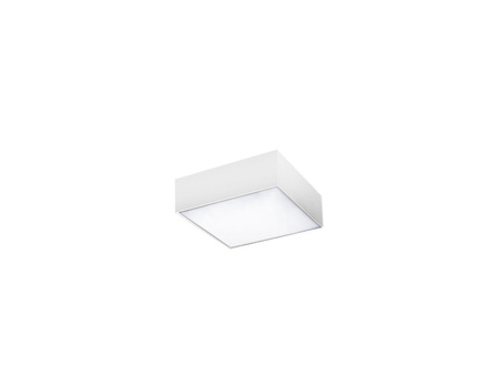 Minimalistyczny kwadratowy biały plafon 22cm MONZA S 22 WH 3000K AZZARDO AZ2269