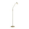 Lampa podłogowa matowy mosiądz z giętkim ramieniem i szklanym kloszem na dotyk PINO 1xG9 Paul Neuhaus 400-60
