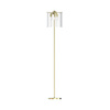 Lampa podłogowa złota z przezroczystym kloszem NIRA 3xE14 Zuma Line ML3523-3-EGN