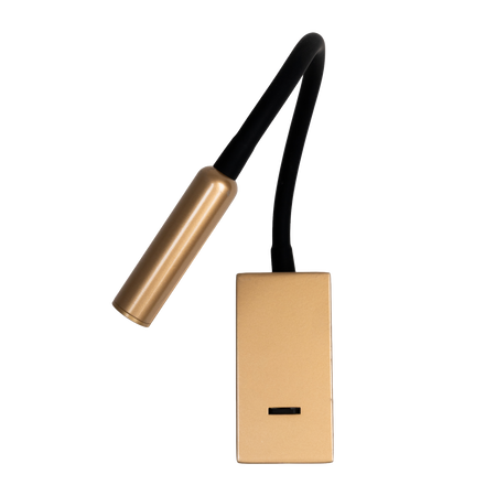 Złoty kinkiet z giętkim ramieniem LED 3000K Maxlight W0428 Mamba