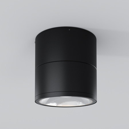 Grafitowy spot zewnętrzny o średnicy ok 11cm ruchomy LED 3000K Spin O310CL-L12GF3K Maytoni