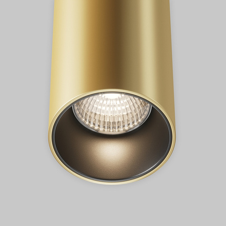 Złota matowa tuba wisząca o średnicy 7,5cm LED 3000K Efir P089PL-15W3K-MG Maytoni