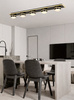 Lampa sufitowa - plafon piątka prosty Biarritz czarny chrom Aviano Lighting 9047-605