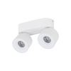 Podwójna biała oprawa sufitowa wybór barwy światła SPARK DUO WHITE CCT 20W Tk Lighting 18171