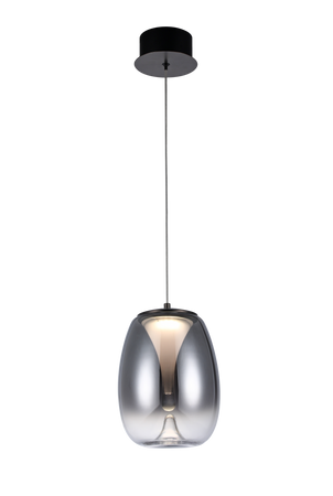 Elegancka szklana lampa wisząca PAMELA 20 SMOKY AZZARDO AZ5824