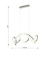Lampa wisząca Toronto srebrna Aviano Lighting 7095-0163