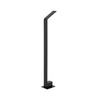 Nowoczesny słupek ogrodowy LED czarny z pochyloną głowicą 80cm 3000K SLIM LED Nowodvorski 11540