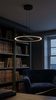Lampa wisząca LED do salonu w kolorze czarnym TIVOLI Kaja Lighting  K-8230
