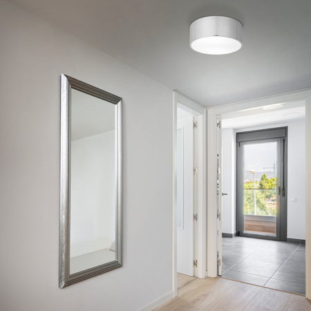 Chromowany plafon łazienkowy o średnicy 30cm LIVO CHROM S 2XE27 IP54 Tk Lighting 11476