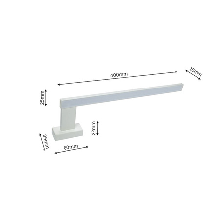 Kinkiet SHINE 45cm LED Milagro ML3877 ML3876 ML4381 ML4380 - kolor oraz wersja do wyboru
