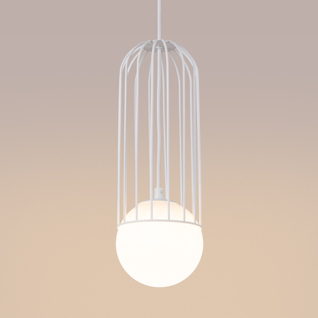 Lampa wisząca BRINA 1 biała Sollux SL.1331