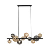 Lampa wisząca szklane kule w kolorach SMOKY/BURSZTYN 10xG9 POPSICLE Paul Neuhaus 2583-18