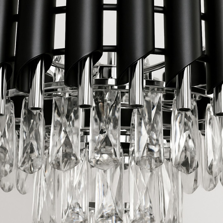 Żyrandol lampa wisząca kryształowa 5xE14 CRISTAL Chrome Milagro ML2519