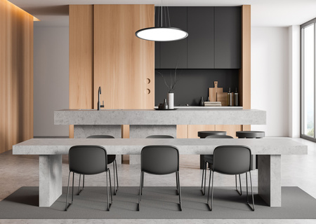 Czarna okrągła lampa wisząca o średnicy 48cm LED Manito Italux PND-72843-480R-36W-BL