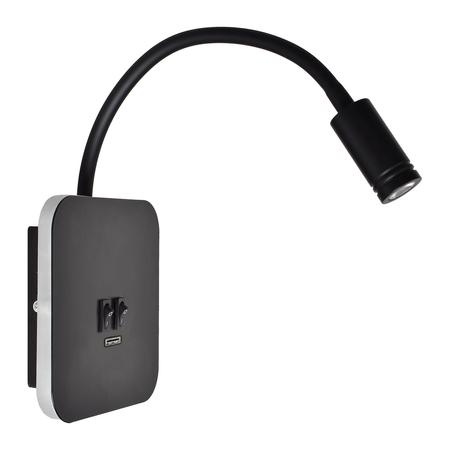 Kinkiet BASE BLACK port USB Milagro ML635