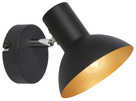DISO LAMPA KINKIET 1X40W E27 CZARNY+ZLOTO Candellux 91-63410