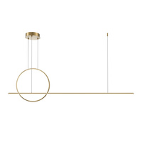 Liniowa lampa wisząca z ringiem LED Halo MOD247PL-L49BSK Maytoni