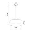 Lampa wisząca ARENA 35 Sollux SL.0117 SL.0115  - kolor do wyboru