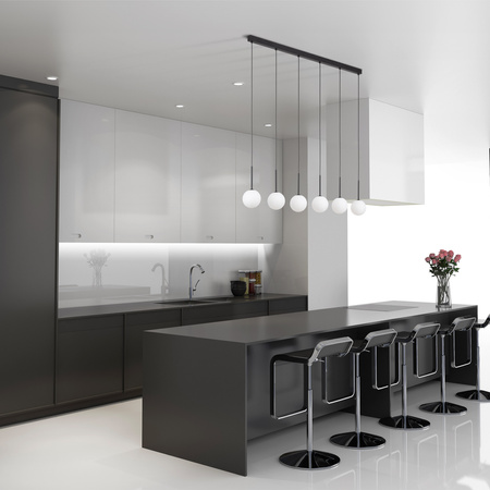 MARTIN BLACK WHITE LAMPA WISZĄCA 6 TK Lighting 4504