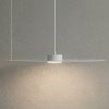 Płaska metalowa duża lampa wisząca PIATTO Biała z regulacją kąta zawieszenia 1xGX53 fi 550mm Milagro MLP2916