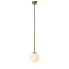 Lampa wisząca zlota z białą kulą o średnicy 15cm Bolti 1xE14 PL0112-GD Yaskr