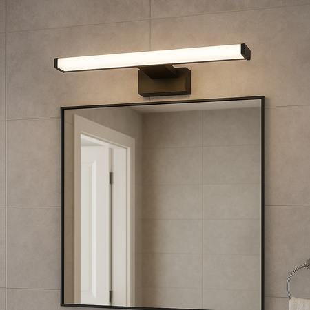 Kinkiet Mirore Czarny nad lustro do łazienki 8W 40cm Milagro ML2025