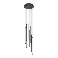 Długa czarna lampa wisząca cienkie świecące rurki LED 3000K Light stick MOD236PL-L54B3K Maytoni