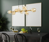 Lampa wisząca BORGO Italux PND-30843-8 GD+AMB