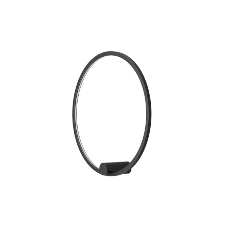 Kinkiet ścienny pierścień 60cm czarny Ringa M LED IP44 WL0116-M-BK Yaskr