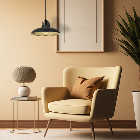 Lampa wisząca FELIX BLACK/GOLD 1xE27 Milagro MLP8906