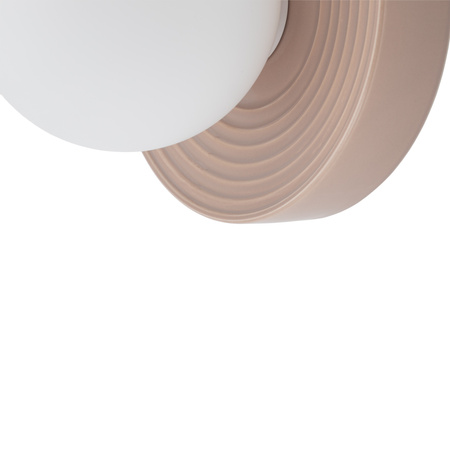 Szara ceramiczna oprawa ścienna 22cm z kulistym kloszem 1xG9 CLAY M Nowodvorski 11746