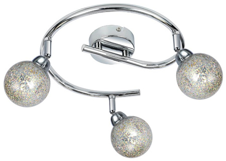 KALEIDOSCOPE LAMPA SUFITOWA SPIRALA 3X4W LED G9 CHROM Candellux 98-61577