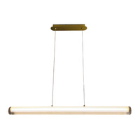 Lampa wisząca Trivia Gold 16W LED CCT IP44 pozioma akrylowa tuba 120cm Milagro ML2732