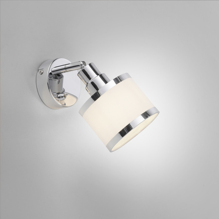 Kinkiet chromowany szklany klosz ACCOR 1xE14 Just Light 15371-17