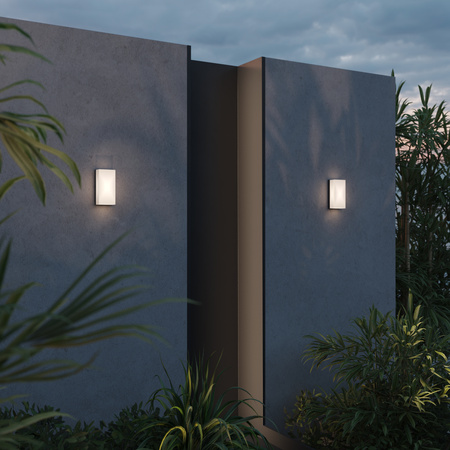 Prostokątny kinkiet zewnętrzny 10x20cm LED 3000K Badd O454WL-L10GF3K Maytoni