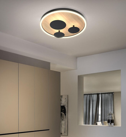 Lampa sufitowa, plafon REIMS 40cm LED Wofi Premium 9013-306S ze ściemniaczem