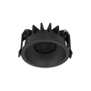 Czarna okrągłe oczko sufitowe 8,6cm NEXUS BLACK CCT 12W Tk Lighting 18127