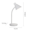 Lampka biurkowa biała PIXIE LED 3000K Just Light 11248-16