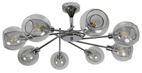 OZZO LAMPA WISZĄCA 8X40W E14 CHROM KLOSZ BEZBARWNY Candellux 38-72283