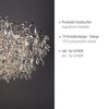 Ekskluzywna duża lampa wisząca 150x70cm chromowana z kryształkami do salonu RICICLE Paul Neuhaus 2037-17
