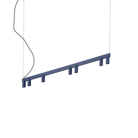 Lampa wisząca podłużna 150cm granatowa z dodatkowym podświetleniem FOURTY LINE LED VII Nowodvorski 12293