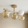 Beżowa lampa sufitowa z kloszami - kulami LEMO Kaja Lighting K-5858