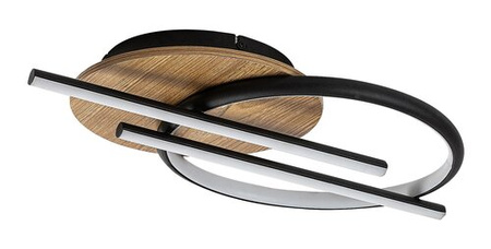 Lampa sufitowa z elementem drewna LED Arash Rabalux 71404